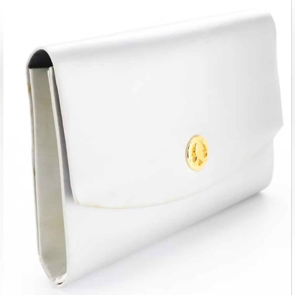 Maison Pourchet | Paris Convertible Vintage Evening Silk Clutch | Silver | - Picture 2 of 16